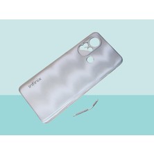 Tkgz Infinix Hot 11S Uyumlu Full Kasa Arka Kapak Batarya Kapağı - Gri
