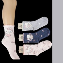 Hello Kitty Desenli Kız Çocuk Çorabı