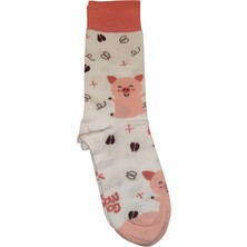 Pumpkin Socks Domuzcuk Desenli Soket  Çorap