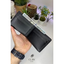 Claw Leather Siyah Erkek Cüzdanı ( Deri)