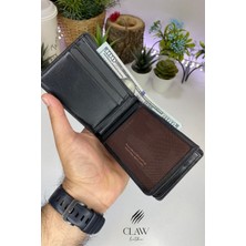 Claw Leather Siyah Erkek Cüzdanı ( Deri)