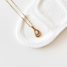 Vesce Atelier Sardonyx Gold Çelik Kolye