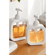 2 Adet Tezgah Üstü 500 ml Banyo Mutfak Sıvı Sabunluk | Banyo Mutfak Bulaşık Lavabo Deterjanlık