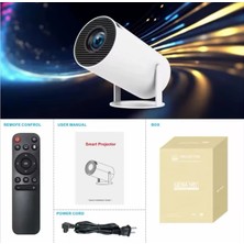 Tasinabilir Sinema Projektörü 4K Ev Sinemasi Bluetooth Android 11