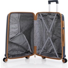 Mçs 3lü Set Kırılmaz Silikon Seyahat Valizi Bavulu V305 Laci Hardal
