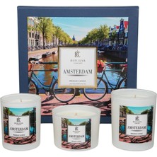 Burjuva Concept Amsterdam Konseptli Kokulu Mum Seti