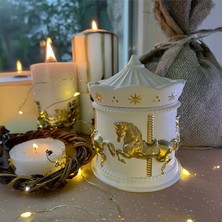 Atlı Karınca Gold Detaylı Carousel Dekoratif Takı Kutusu Boş Kutu
