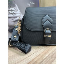 Bee Bags Kadın Çok Bölmeli Şık Tasarım Fermuarlı Gold Toka Detaylı Ayarlanabilir Askılı Omuz Çantası