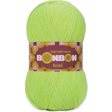 5 Adet Bonbon Kristal Lif Ipi,el Örgü Ipi 98228 Fıstık Yeşili