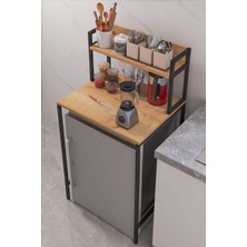 Mini Buzdolabı Üstü Düzenleyici Fırın Üstü Raf Buzdolabı Organizer Raflı Çamaşır Makinası Organizer