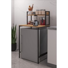 Mini Buzdolabı Üstü Düzenleyici Fırın Üstü Raf Buzdolabı Organizer Raflı Çamaşır Makinası Organizer