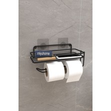 Moniev Yapışkanlı Tuvalet Kağıtlığı Metal Wc Kağıtlık Peçetelik Tuvalet Kağıdı Organizeri Banyo Düzenleyici