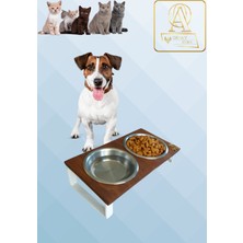 Kedi ve Köpekler Için Sağlıklı Yeme Standı, %10 Eğimli Tasarım ve Kaymaz Ayaklar