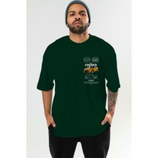Ankhises Mını Cooper 1 Ön Sol Baskılı Oversize T-Shirt Erkek Kadın Unisex  Pamuk Bisiklet Yaka Tişort