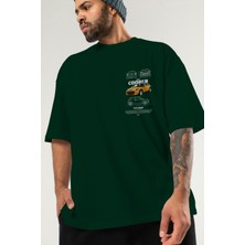 Ankhises Mını Cooper 1 Ön Sol Baskılı Oversize T-Shirt Erkek Kadın Unisex  Pamuk Bisiklet Yaka Tişort
