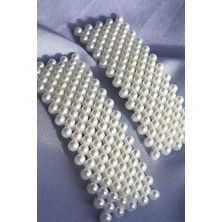 Techno Station 4 Adet Çıtçıtlı Yan Toka Seti Zarif Şık Inci Toka 4lü Toka Seti