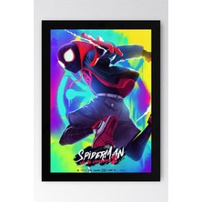 Spider Man Çerçeveli Tablo - Örümcek Adam Örümcek Evreninde Fim Posteri Tablo