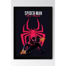 Spider Man Miles Morales Çerçeveli Tablo - Örümcek Adam Fim Posteri Tablo