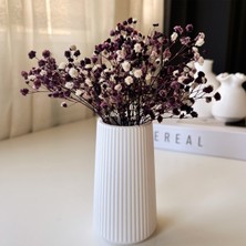 Uzun Şeritli Dekoratif Minimal Vazo