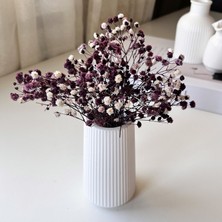 Uzun Şeritli Dekoratif Minimal Vazo