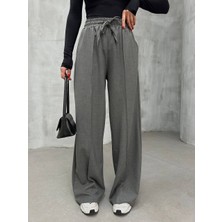Sheyma Butik Beli Lastikli Çimalı Pantolon