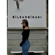Sheyma Butik Mendil Yaka Fermuarlı Bluz