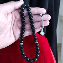 Mga Doğaltaş Oniks Tesbih 33'lük Tesbih Parlak Oniks Taşı Tesbih Sertifikalı Özel Mdf Kutu 10 mm