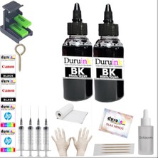 Duruınk Hp Tüm Model Yazıcılar Için Uyumlu Kartuş Dolum Seti 2X100ML Siyah