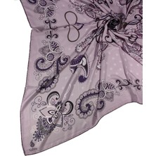 Mim Eşarp ve Şal Alize Krep Etnik Desen Büyük Boy Eşarp 140X140 cm