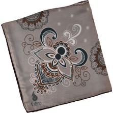 Mim Eşarp ve Şal Alize Krep Etnik Desen Büyük Boy Eşarp 140X140 cm