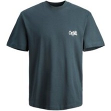 Jack & Jones T-Shirt 'sılverlake' Koyu Yeşil / Beyaz