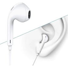 Mikrofonlu Kulaklık Samsung S24 - S24 Fe - S24 Ultra - S24+ Plus Uyumlu Type-C  Beyaz