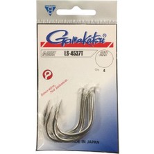 Gamakatsu Ls 4537T No:6/0 Kalaylı Nikel Olta Iğnesi 4ADET