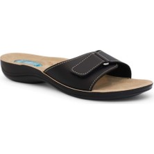 2024-9808-15 Tam Anatomik Tabanlı Kadın Günlük Terlik - NKT02024-SIYAH-39