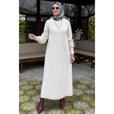 Yağmur Triko Elbise Taş