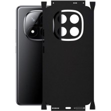 ECR MOBILE Redmi Note 14 Pro Plus ile Uyumlu Mat Siyah Arka Kaplama