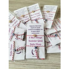 Arjew 8 Mart Kadınlar Günü Hediyesi Yonca  Bileklik ve Marteniçka Seti 10 Adet