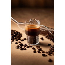 6'lı Origami Cam Model Borosilikat Kokteyl Meşrubat Bardak Seti 300 ml - 6 Adet Cam Pipet Hediyeli