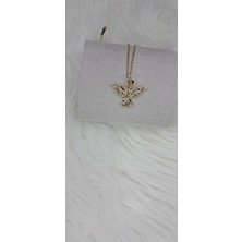 Stainless Steel Badelis Çelik Renkli Zirkon Taş Detaylı Anka Kuş Modeli Kolye