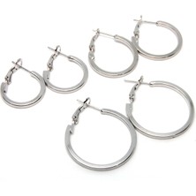 Blora 3'lü Halka 2 - 2.5 - 3 cm Küpe