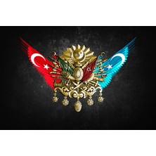 Aden Dekoratif Osmanlı Tuğrası Kanvas Tablo