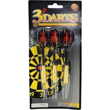 Tekno Trust  Spor Malzemeleri - Avessa 20 gr Pirinç 3 Lü Dart Oku Seti Kırmızı - AP502