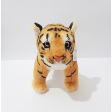 Renkli Çiçekler Peluş Kaplan 35X18 cm Peluş Oyuncak Kaplan