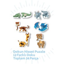 Bonkido Dokun Hisset Baby Puzzle 6 Tanesi Dokulu 12 Dev Parça 1.set
