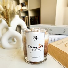 Bliss Beam Candle Decoration Papatya Kokulu Doğal El Yapımı Kahverengi Dekorasyon Soya Mumu