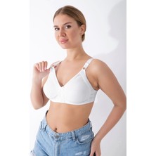 Beyaz Dikişsiz Toparlayıcı Sütyen - 501