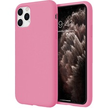 Piyasa Sepeti Apple iPhone 11 Pro İnce Mat Silikon Kılıf Pembe