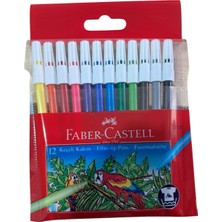 Faber-Castell   Keçeli Kalem 12 Renk Yıkanabilir