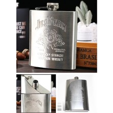 Biton Toptan Jim Beam 9 Oz Paslanmaz Çelik Cep Matarası 266 ml Içki Viski  Alkol Matarası