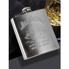 Biton Toptan Jim Beam 9 Oz Paslanmaz Çelik Cep Matarası 266 ml Içki Viski  Alkol Matarası